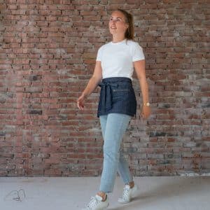 Jannink Horeca bistro sloof (kort) spijkerstof denim