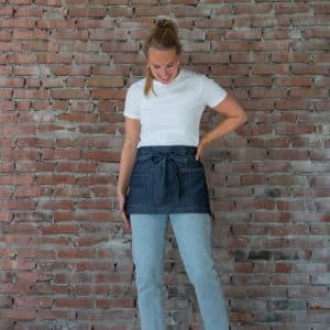Jannink Horeca bistro sloof (kort) spijkerstof denim