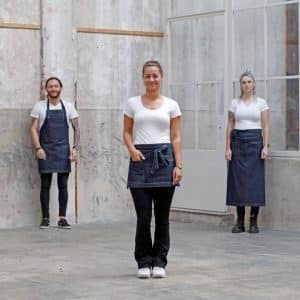 Jannink Horeca bistro sloof (kort) spijkerstof denim