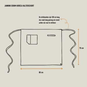 Jannink Horeca bistro sloof spijkerstof denim
