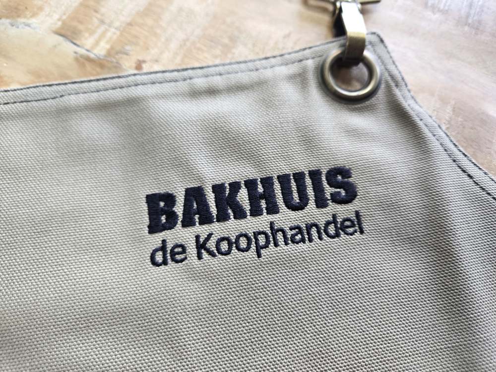Bakkersschort met logo 2
