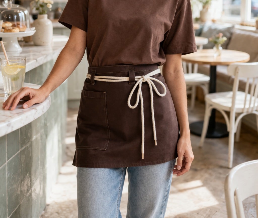 Leuke sloof voor horeca, met een koord